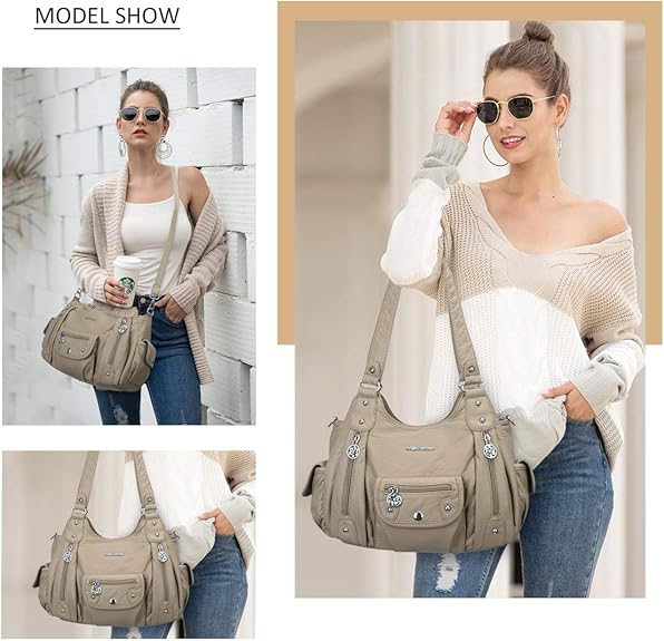 Angel Barcelo Hobo Crossbody Bag